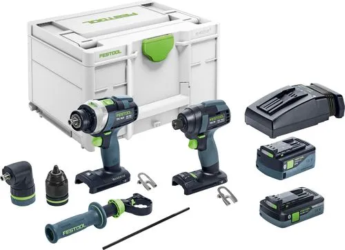 Festool Screw and Drill Set TID 18 5.0/4.0-Set TPC 18/4