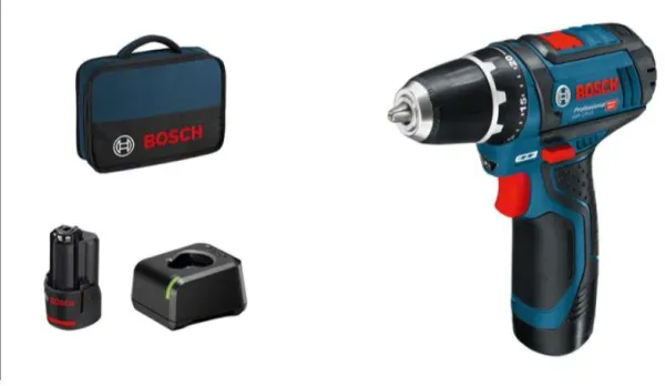 Bosch 12V Screwdriver GSR 12V-15 2X2.0AH 1XGAL 12V-20 BAG